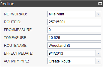 Attributes for the redline